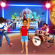 Screengrab of "The Children Will Rise Up!" music video, from Nandi & Roman with Tom Morello, Jack Black and Greta Thunberg